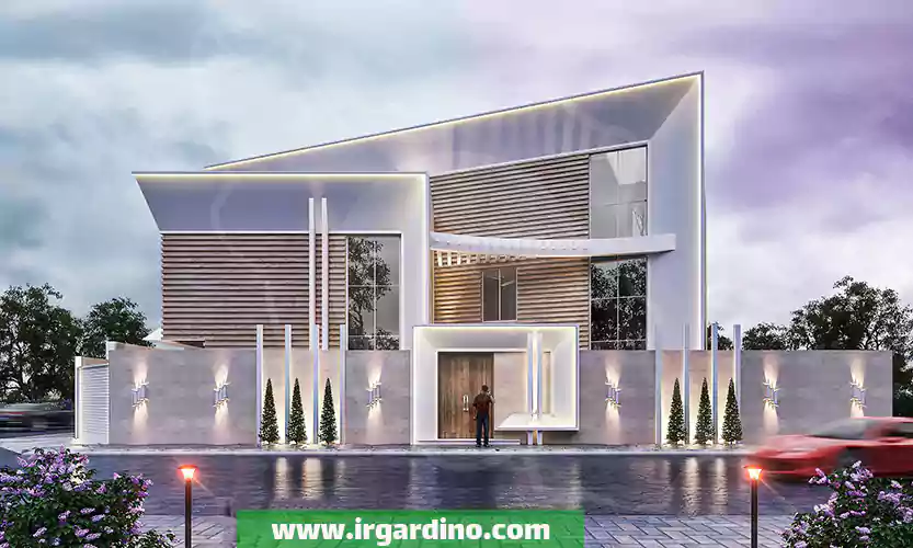 تکنیک طراحی نمای ویلا نمونه طراحی ویلای مدرن