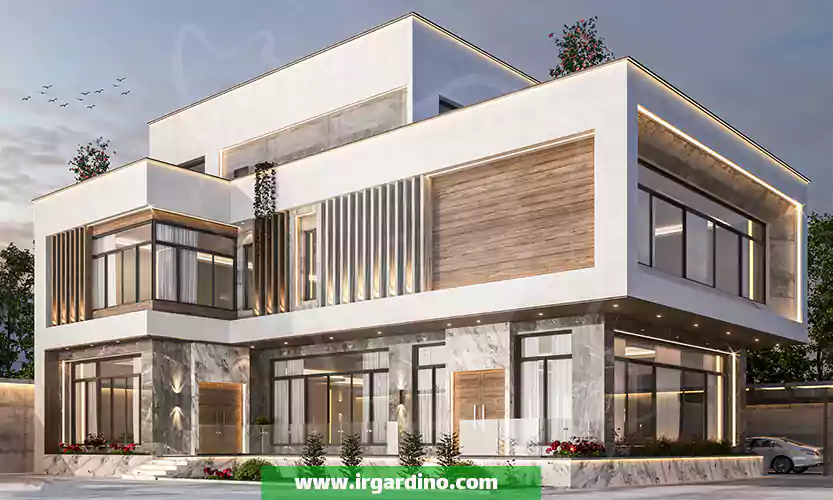 تکنیک طراحی نمای ویلا طراحی نمای ویلا مدرن