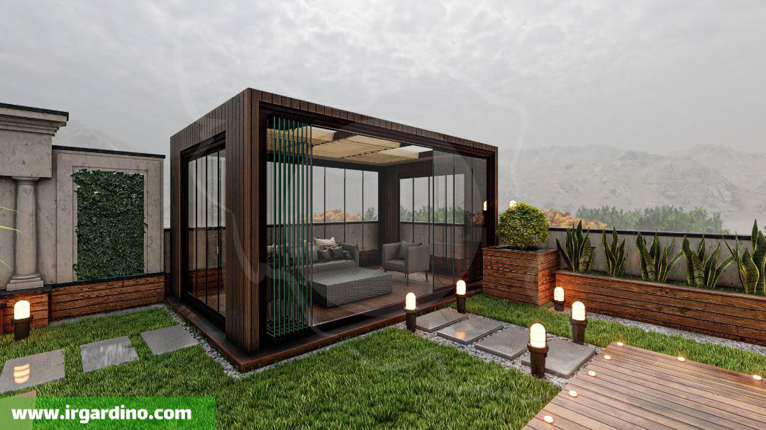 طراحی شهرک مسکونی شهریار روف گاردن پروژه شهریار